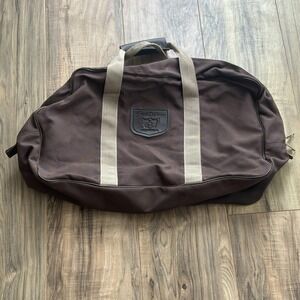 Honda Gold Wing Brown Canvas Duffel‎ Bag Travel Tote Motorcycle Beige Handles
